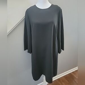 BCBGeneration Black Shift Dress Keyhole Back Lagenlook Quality Size Large